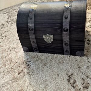 Riders by Lee Black and Silver Decorative Chest